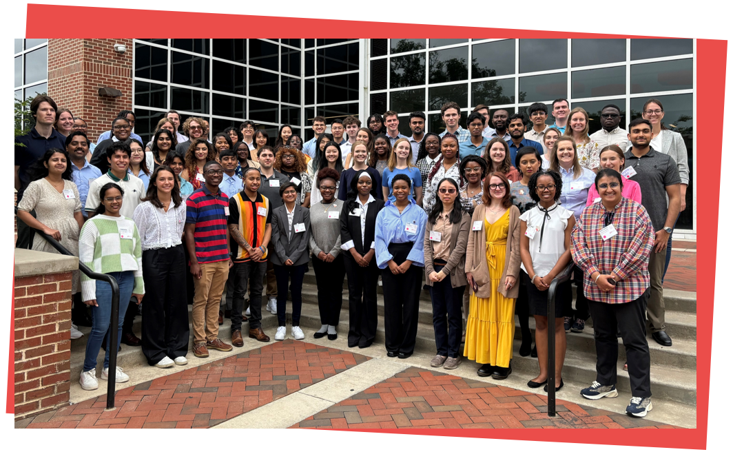 The Partnership's 2024 Student Intern Cohort gather at the opening ceremony in Macon, Georgia. 