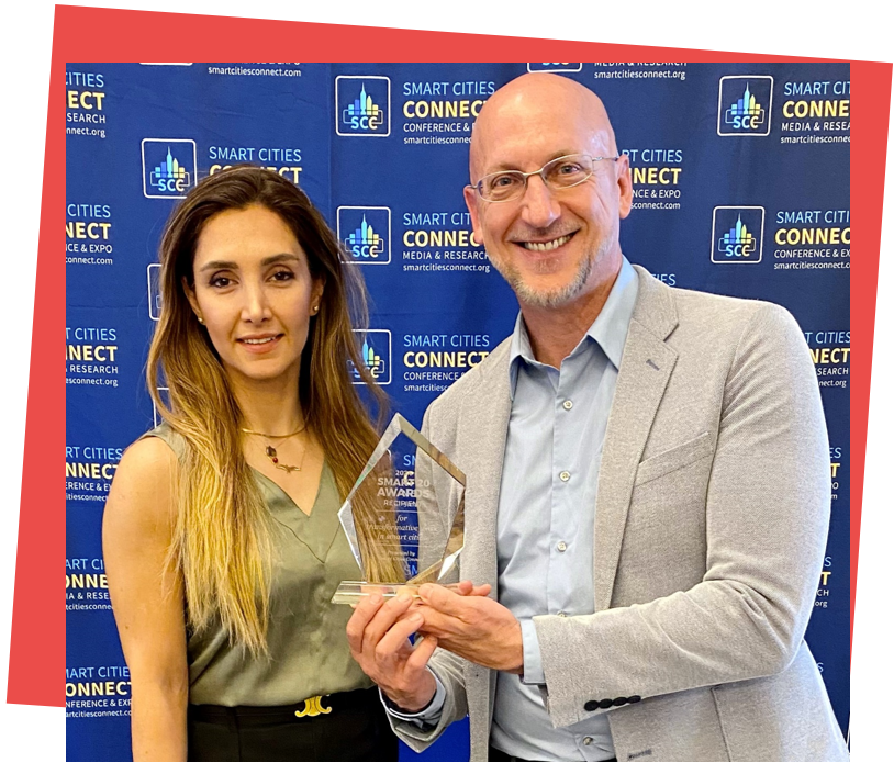 Georgia Tech’s John Taylor, Frederick Law Olmsted professor and associate chair for graduate programs and research innovation, School of Civil and Environmental Engineering, and Neda Mohammadi, city infrastructure analytics director, Network Dynamics Lab