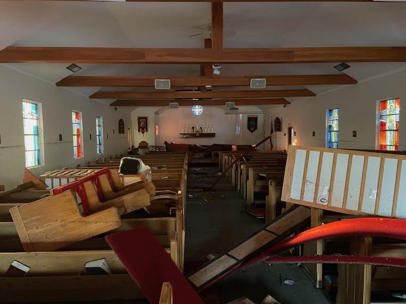 Hurricane Ian from St. Raphael's