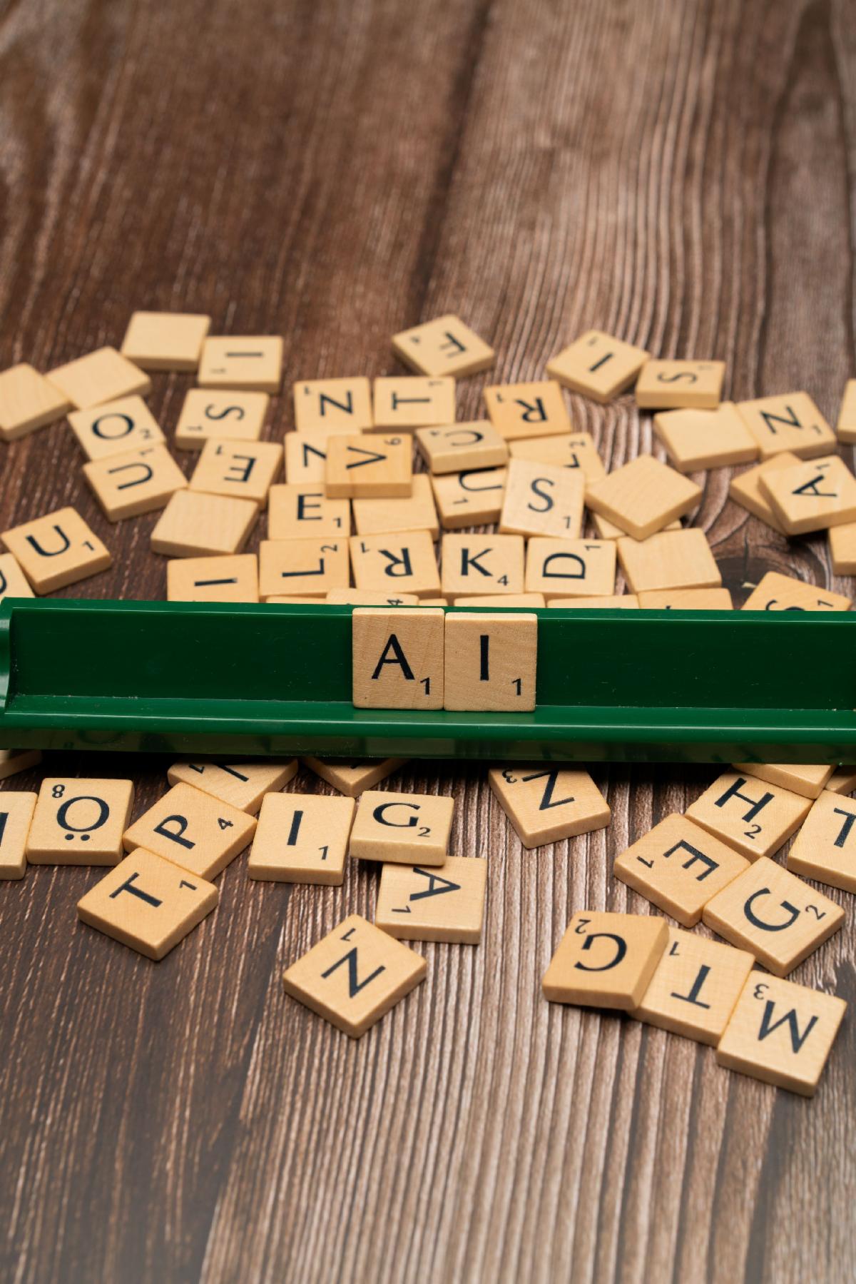 AI scrabble pieces 