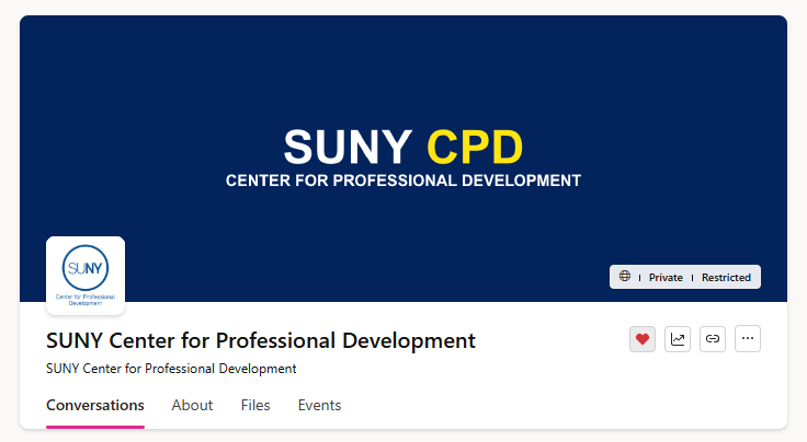 Screenshot of CPD Viva Engage Banner