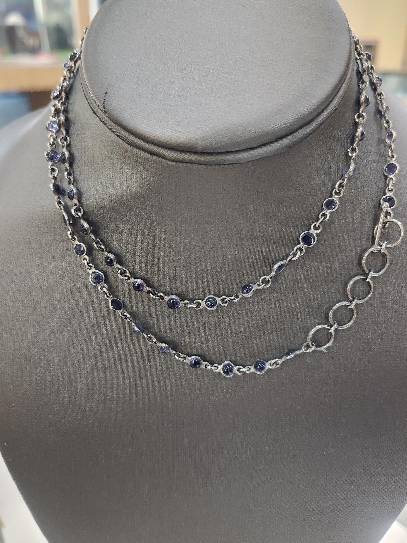 Iolite Sterling Silver Necklace