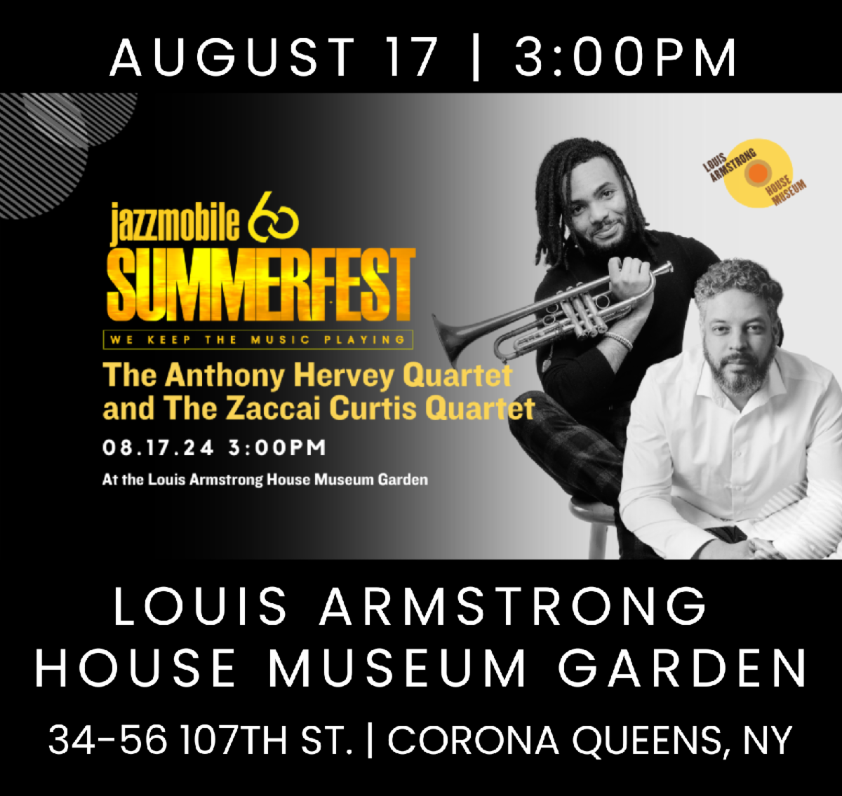 Jazzmobile Fan THE SUNSHINE IS BACK AND REMINDER, SO ARE OUR FREE