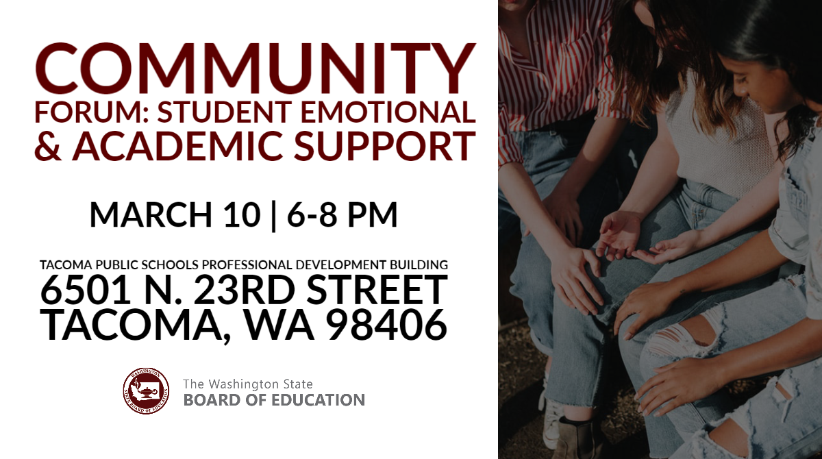 Community forum on school and student support Tacoma
