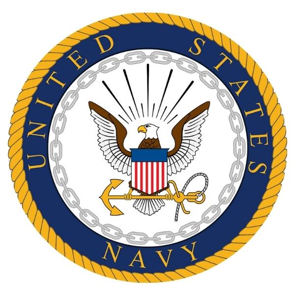 U.S. Navy emblem featured on the new stamp celebrating the Navy’s 250th birthday