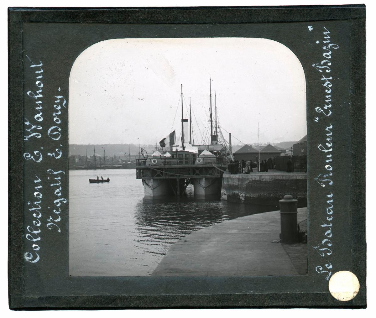 Bazin roller boat at dock 