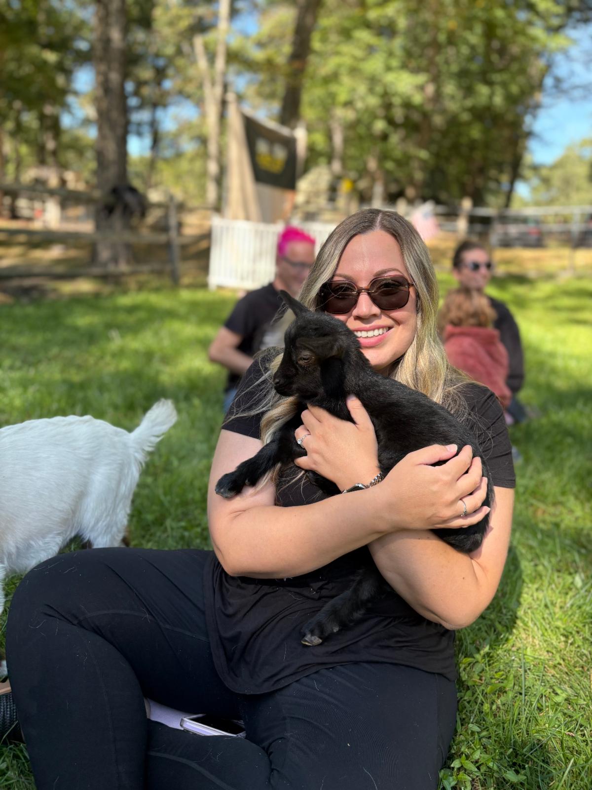 Baby Goat Cuddles