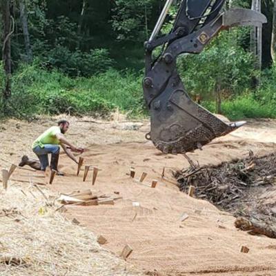 Photo of stream restoration