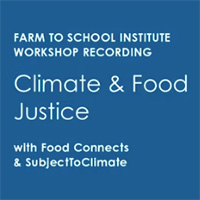 Climate and Food Justice webinar cover