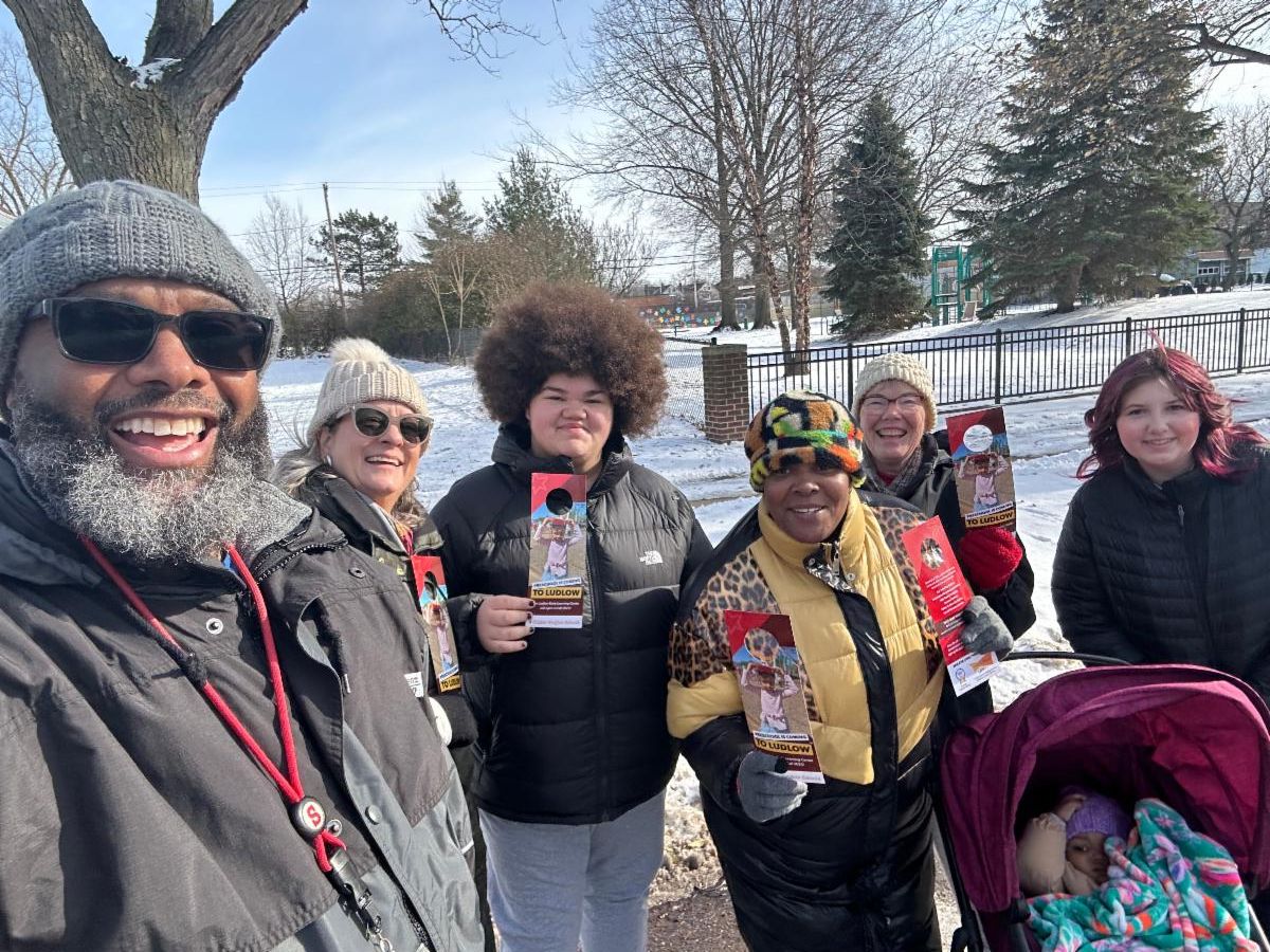 Shaker students, staff and residents recently canvassed the Ludlow and Moreland neighborhoods to spread awareness for the opening of the Ludlow Early Learning Center in Fall 2025.