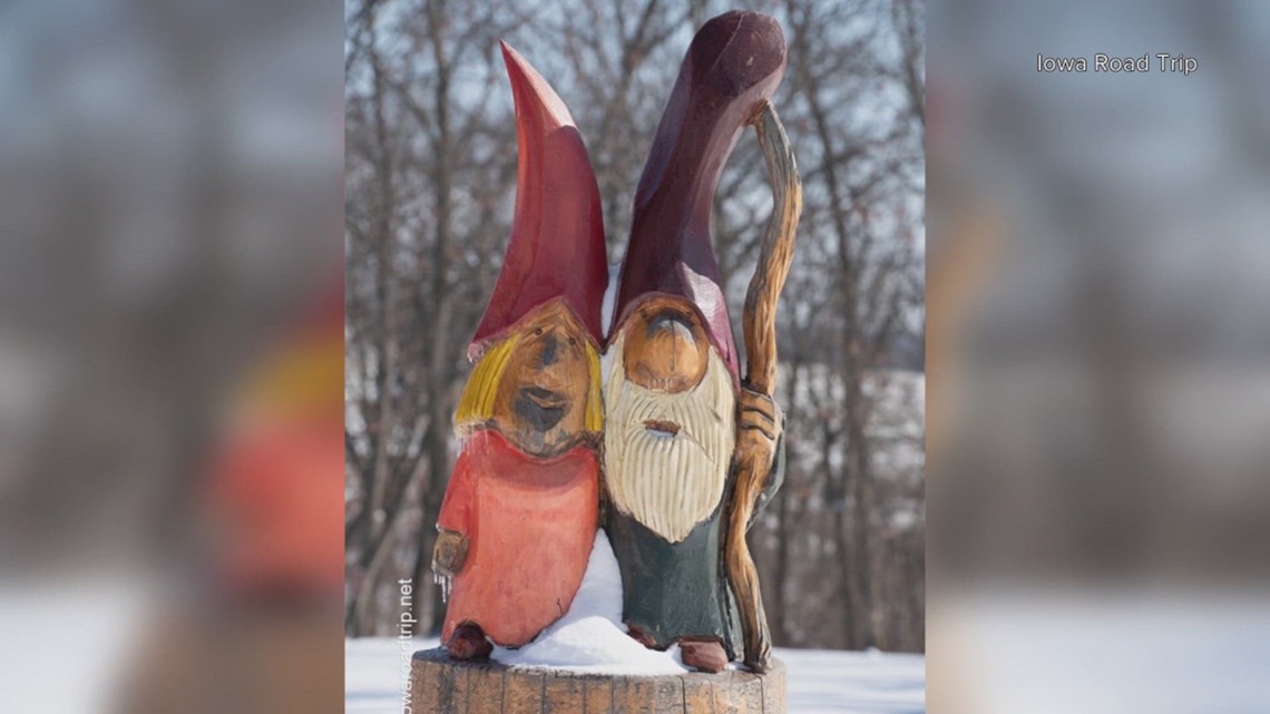 gnomes carved out of ash wood