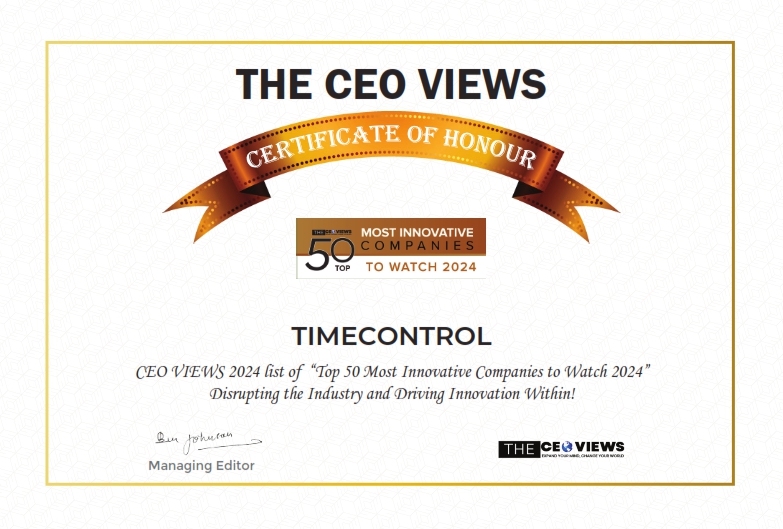 The CEO Views Magazine Certificate of Honour, Chris Vandersluis, Christopher Vandersluis, Christopher Peter Vandersluis