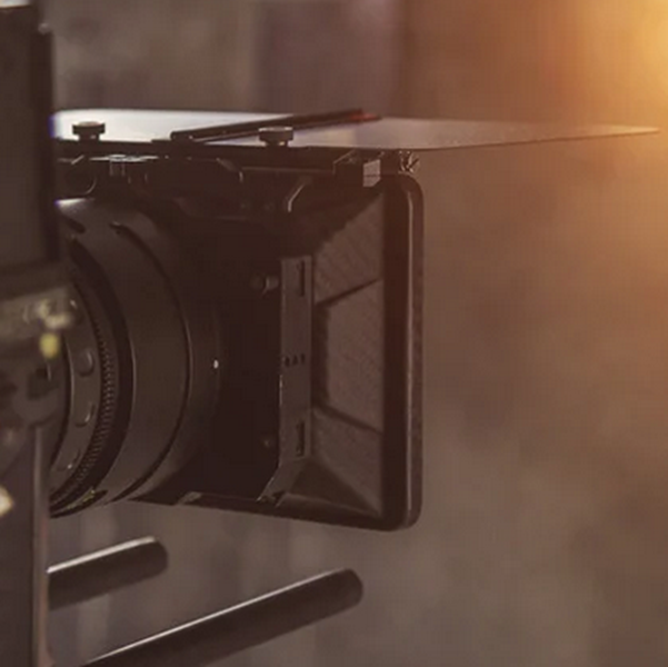 Movie camera for film screening invite