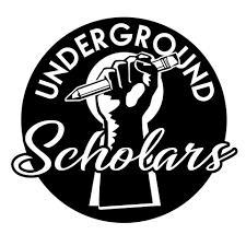 Underground Scholars logo with fist holding a pencil