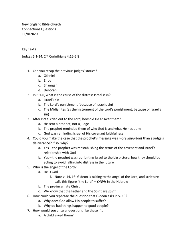 Watch New England Bible Church