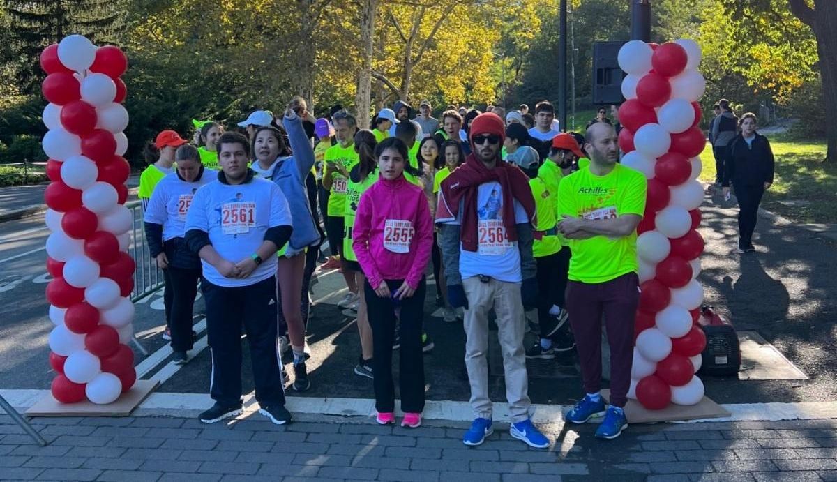 Achilles Kids at the start line of the Terry Fox 5K