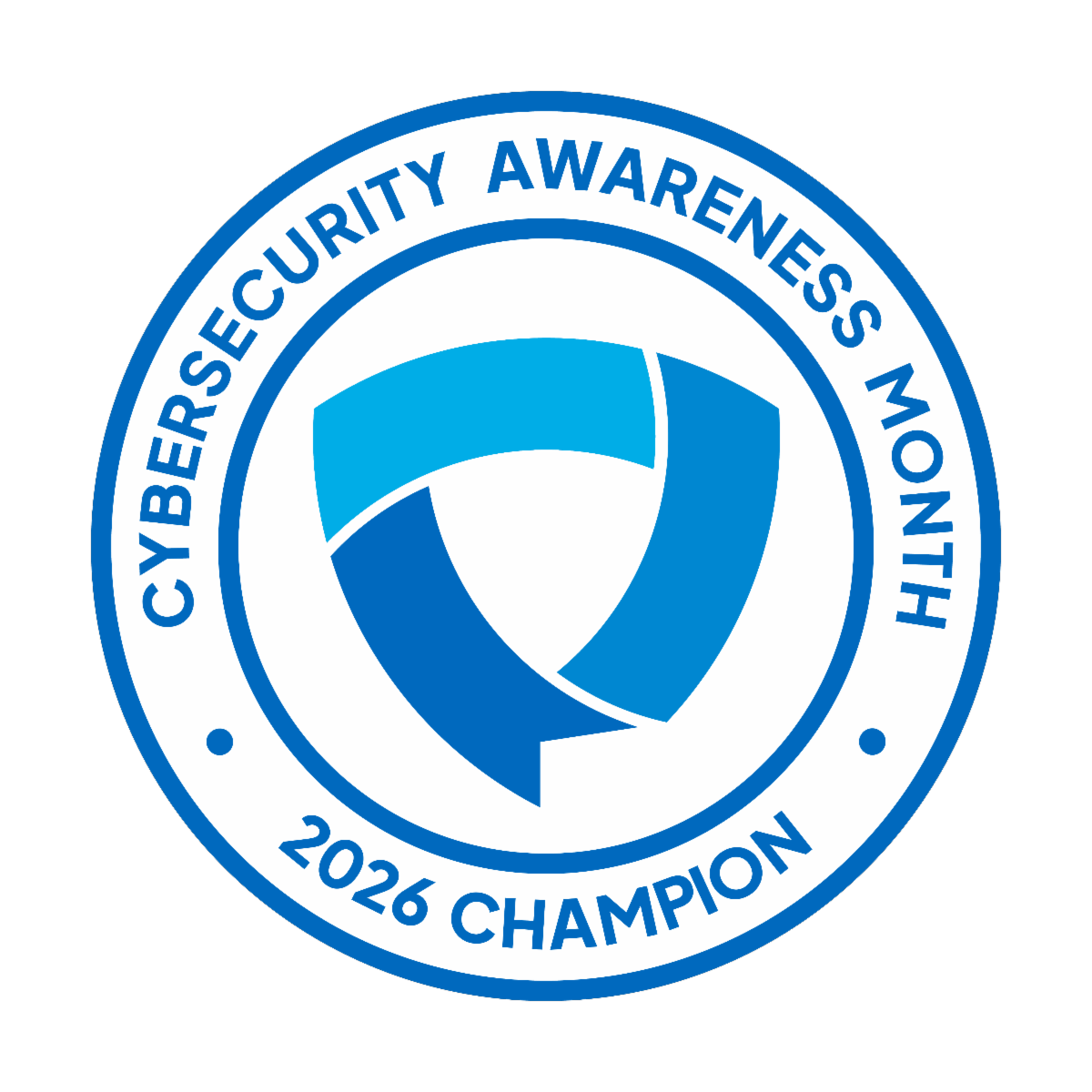Cybersecurity Awareness Month 2026 Champion logo.