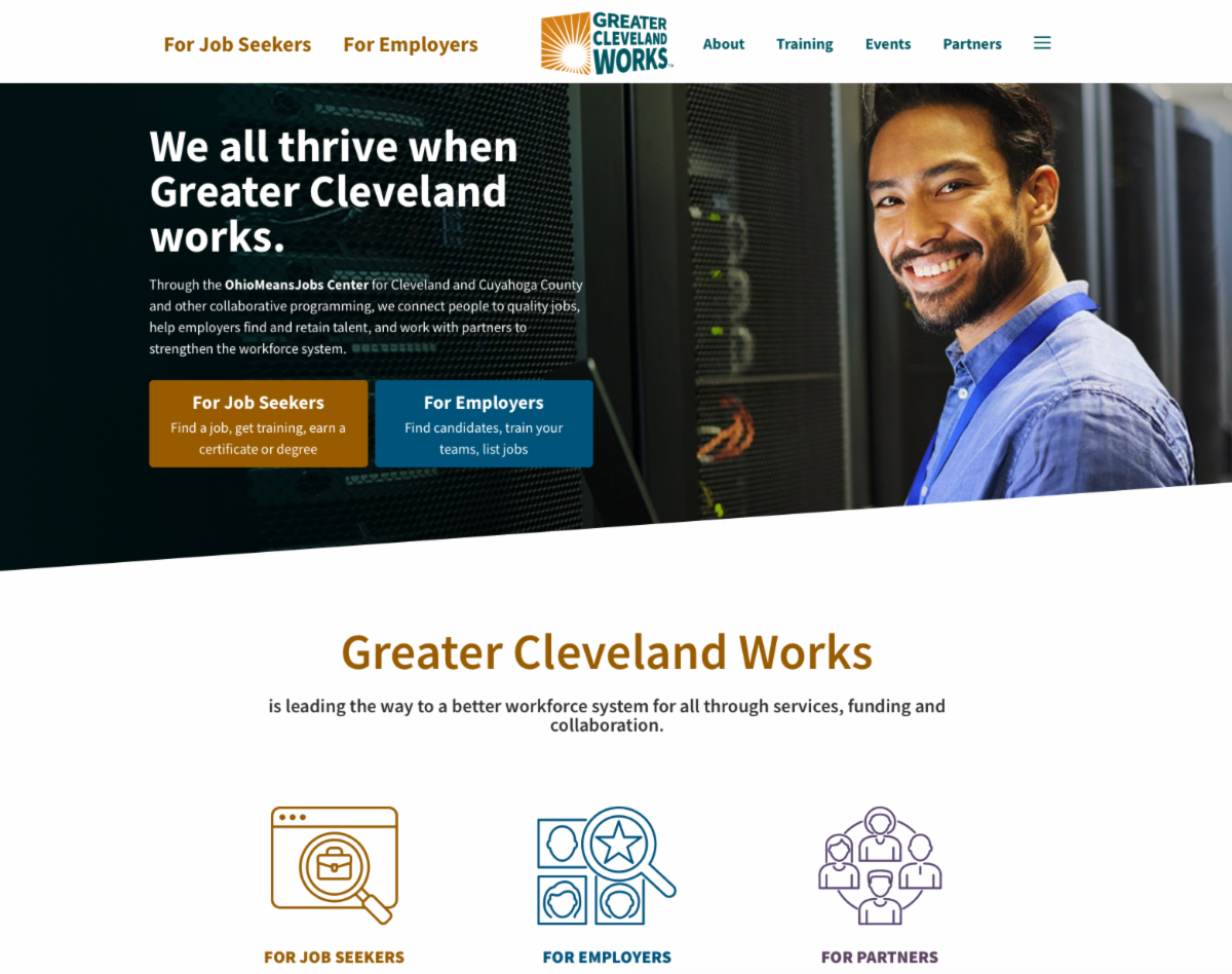 photo of new website