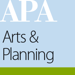 APA Planning Logo, light blue background with green stripe along the bottom