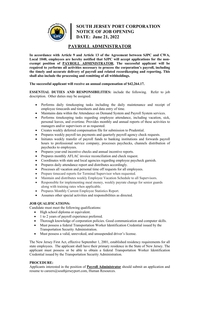 IT'S JULYSee What's Happening This Week, JOB OPENINGS + Save the Dates