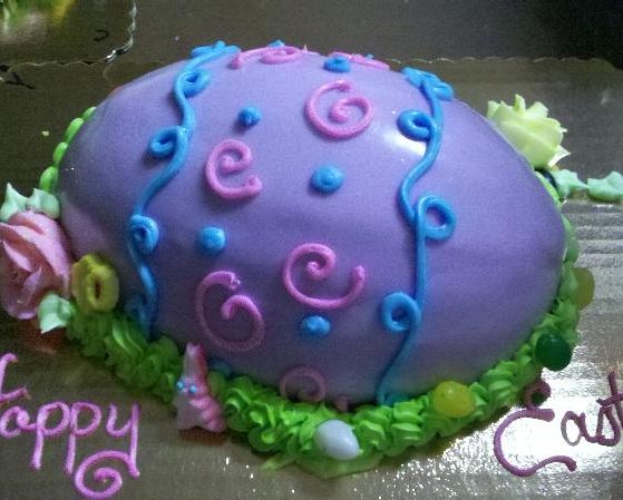 Egg Cake Purple