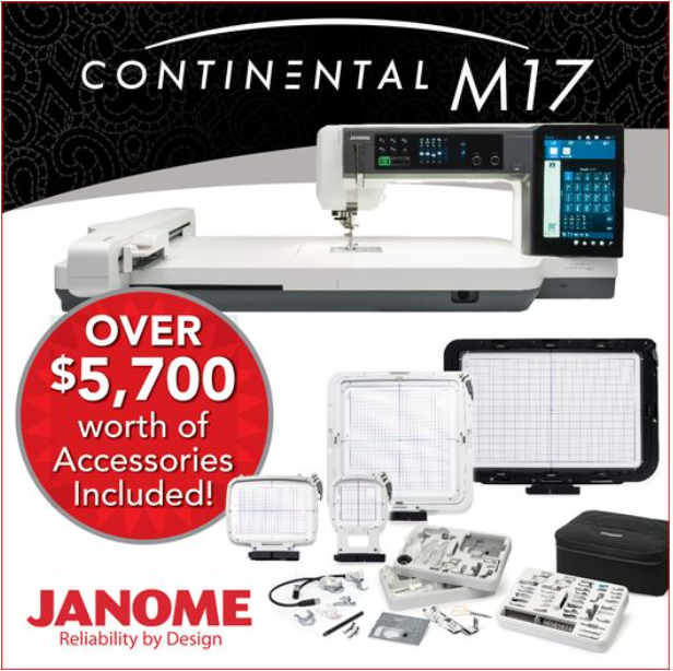 More Janome Continental M17 on the way!