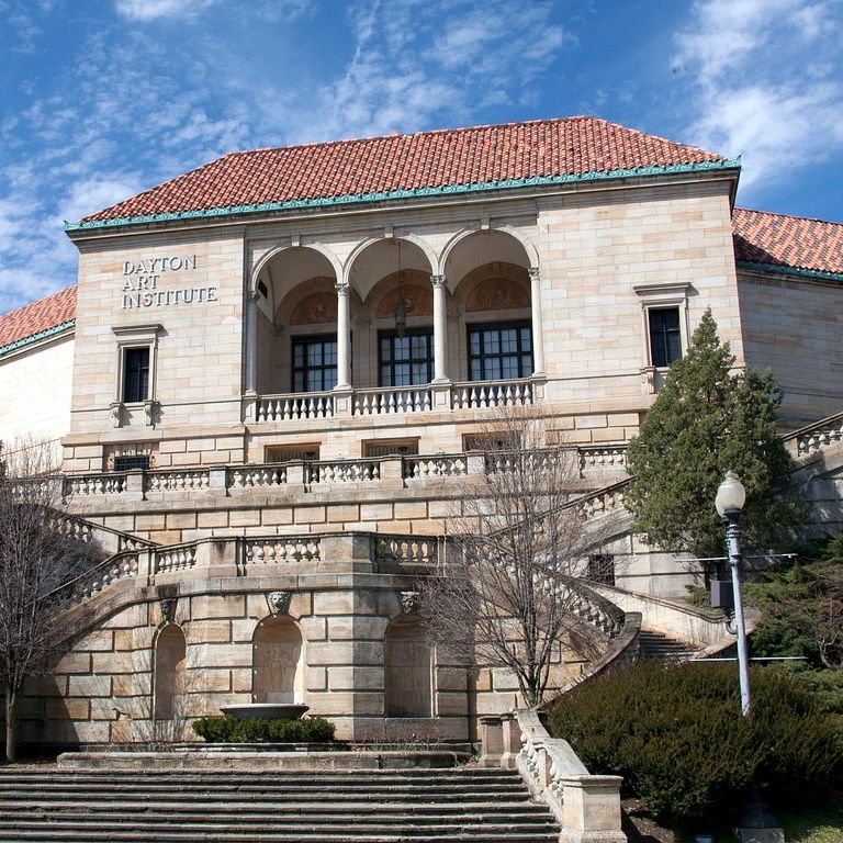 Building facade of Dayton Art Institute at 456 Belmonte Park N in Dayton zip code 45405
