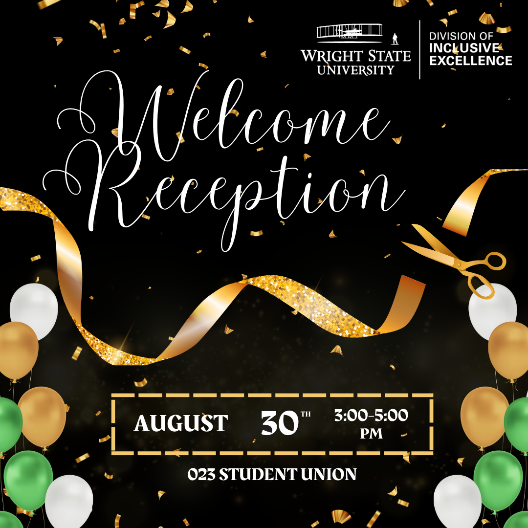 graphic for inclusive excellence welcome to new CIC space in 023 Student Union on August 30 at 330 pm