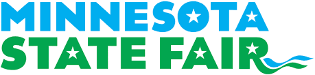 Minnesota State Fair logo in blue and green text