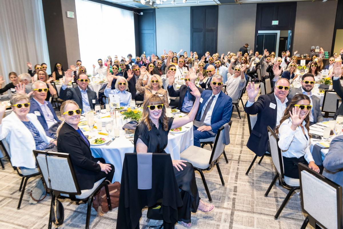 Annual Luncheon Group Photo all wearing sunglasses