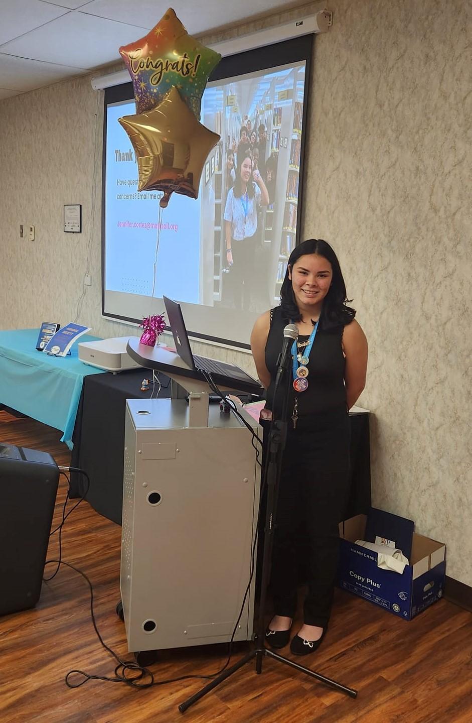 North Providence Library Intern, Jennifer Cortez