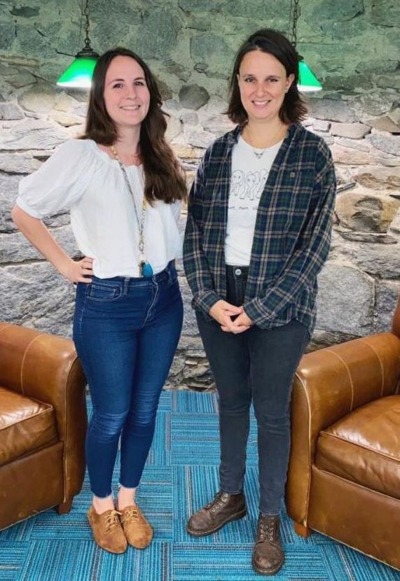 Jill C-D and Michaela Hutchinson of George Hail Free Library