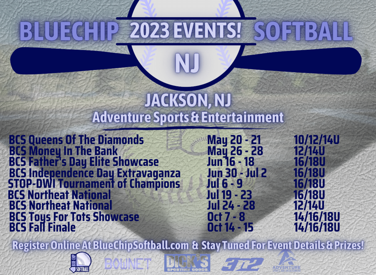 2023 Bluechip Softball Events Open for Registration !!!! Register Now!!!!