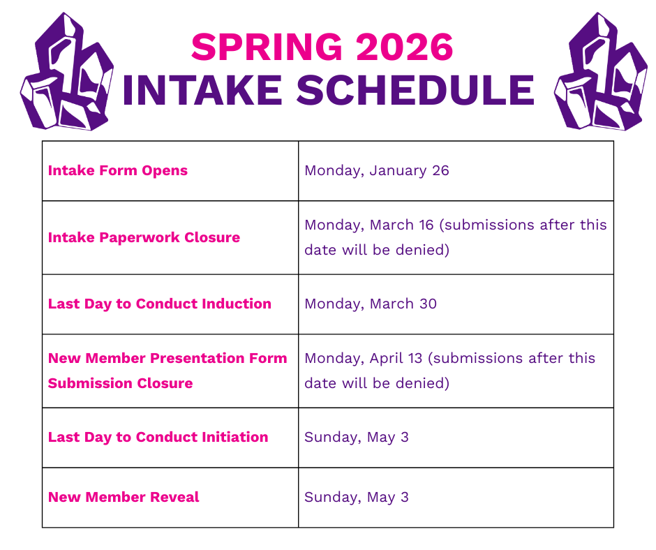 Intake Registration Spring 2026