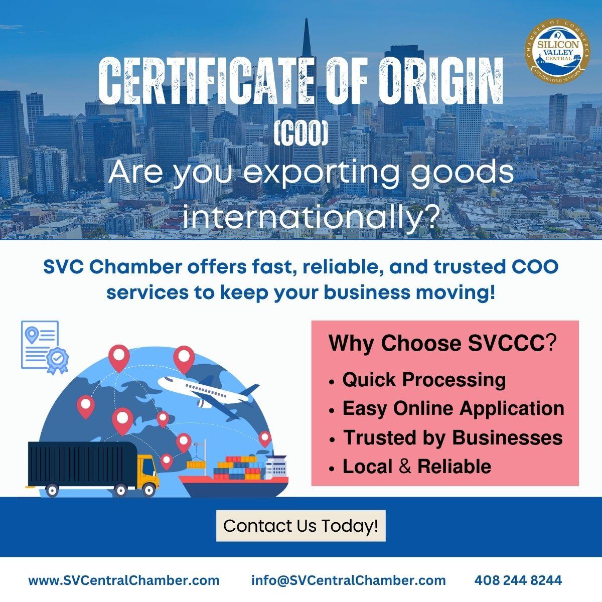 Certificate of Origin