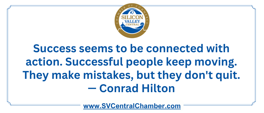Success seems to be connected with action...— Conrad Hilton