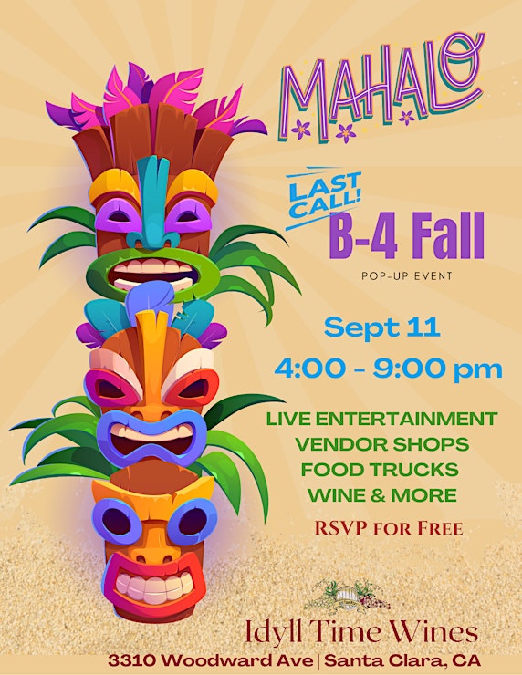 Last Call B-4 Fall - Island Themed - Night Market Pop-up Event_Sept 11_Image