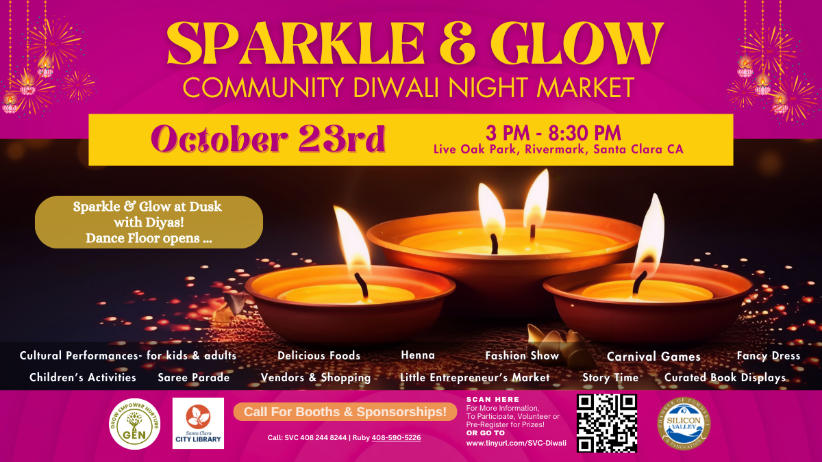 Sparkle and Glow Community Diwali Night Market Oct 23rd_image