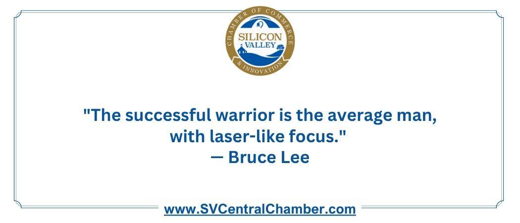 The successful warrior is the average man with laser like focus_Image