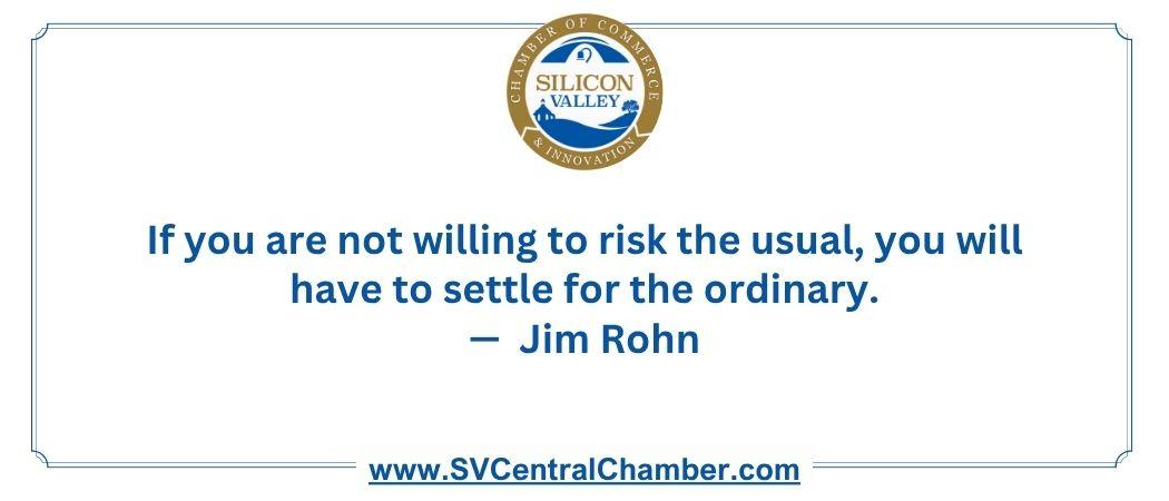 If you are not willing to risk...by Jim Rohn_Image