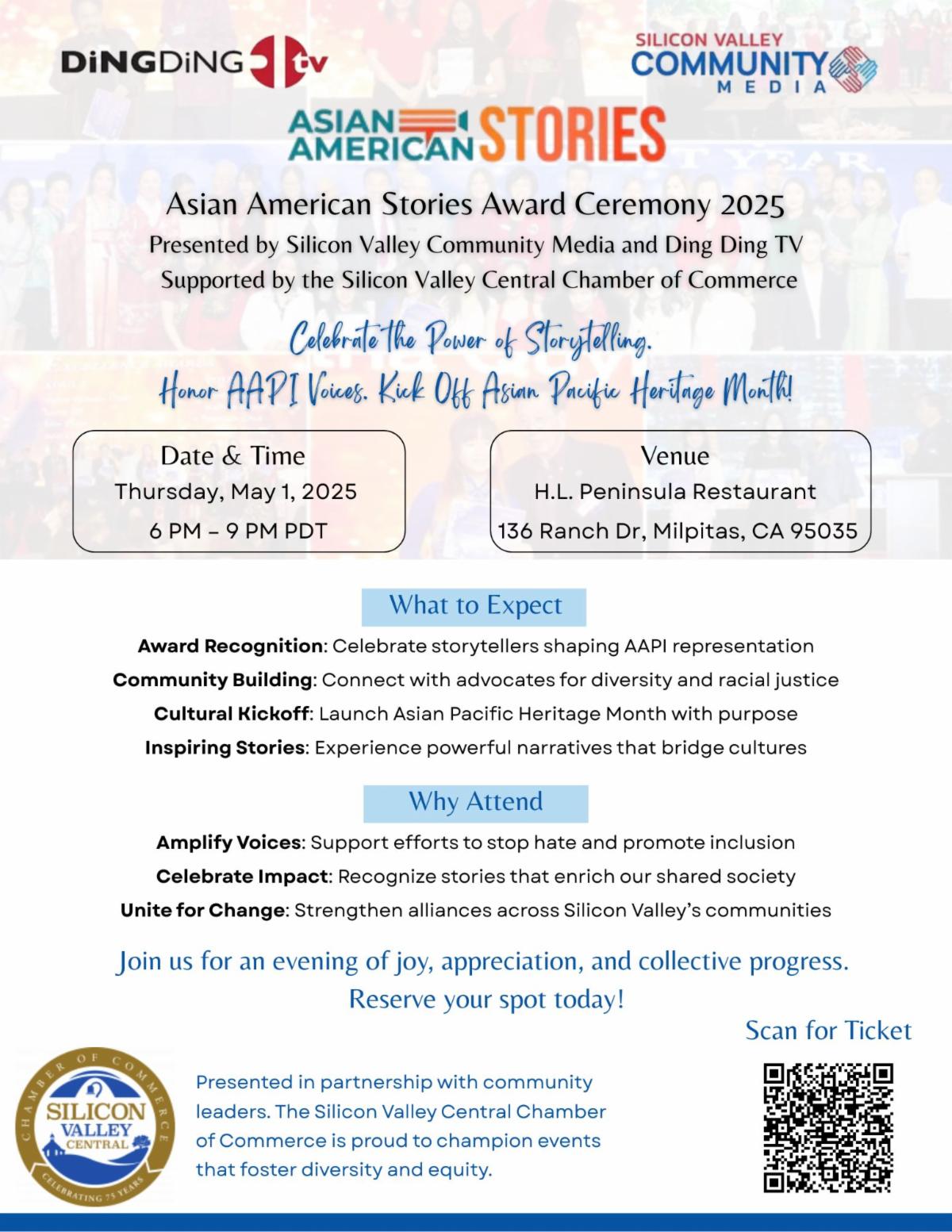 2nd Annual Asian American Stories Award Ceremony & Gala_May 1_Image