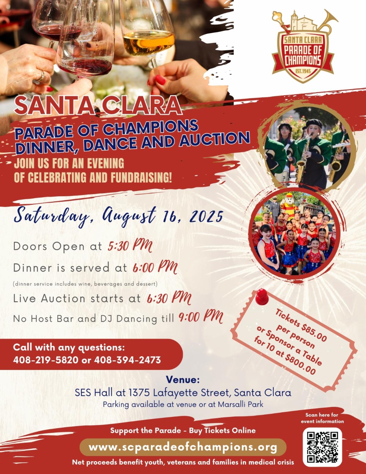 56th Santa Clara Parade of Champions Live Auction and Cioppino_August 16_Image