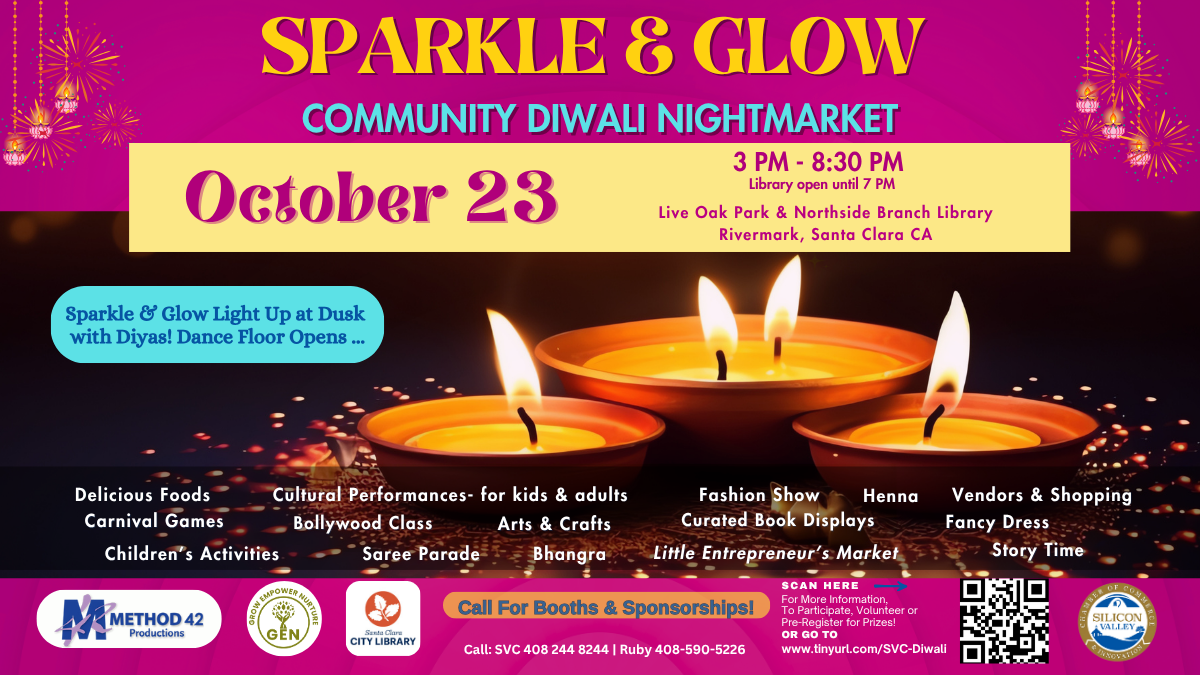 Sparkle and Glow Community Diwali Night Market Oct 23rd_image