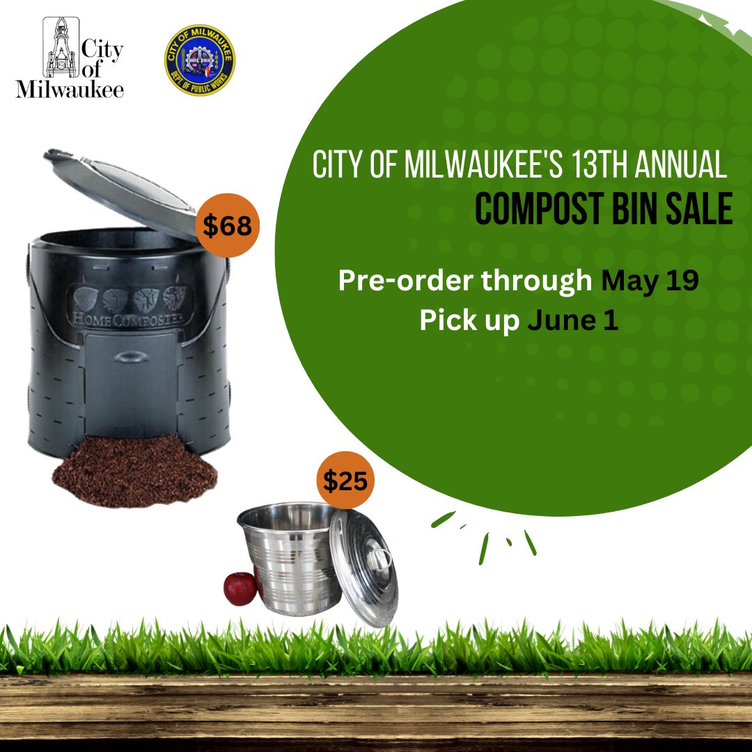 13th Annual Compost Bin Sale Preorder through May 19 and Pick Up June 1