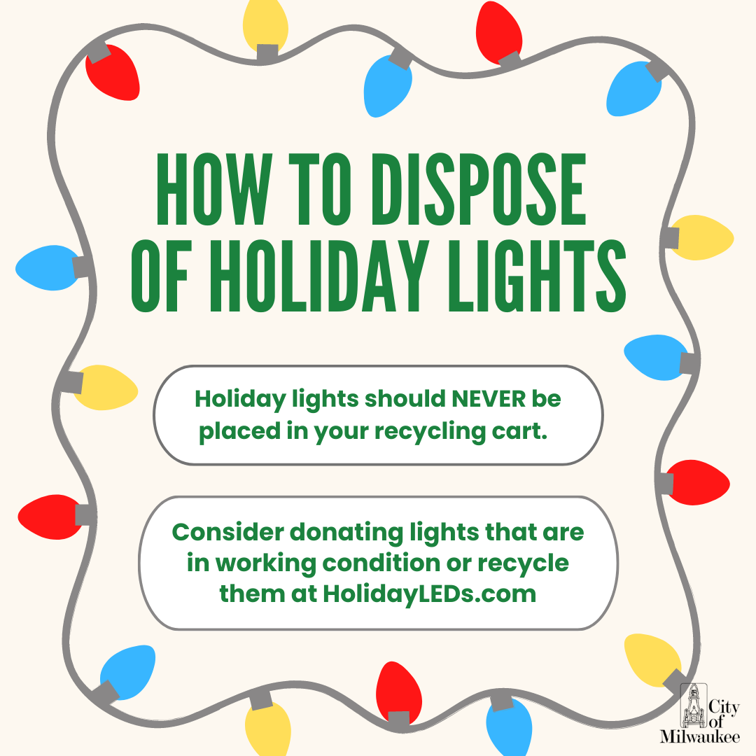 How to dispose of holiday lights