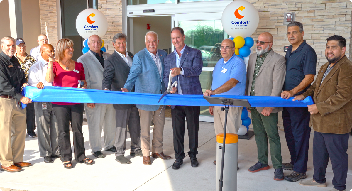 Comfort Inn and Suites Orlando Sanford Airport ribbon cutting, May 14 2026