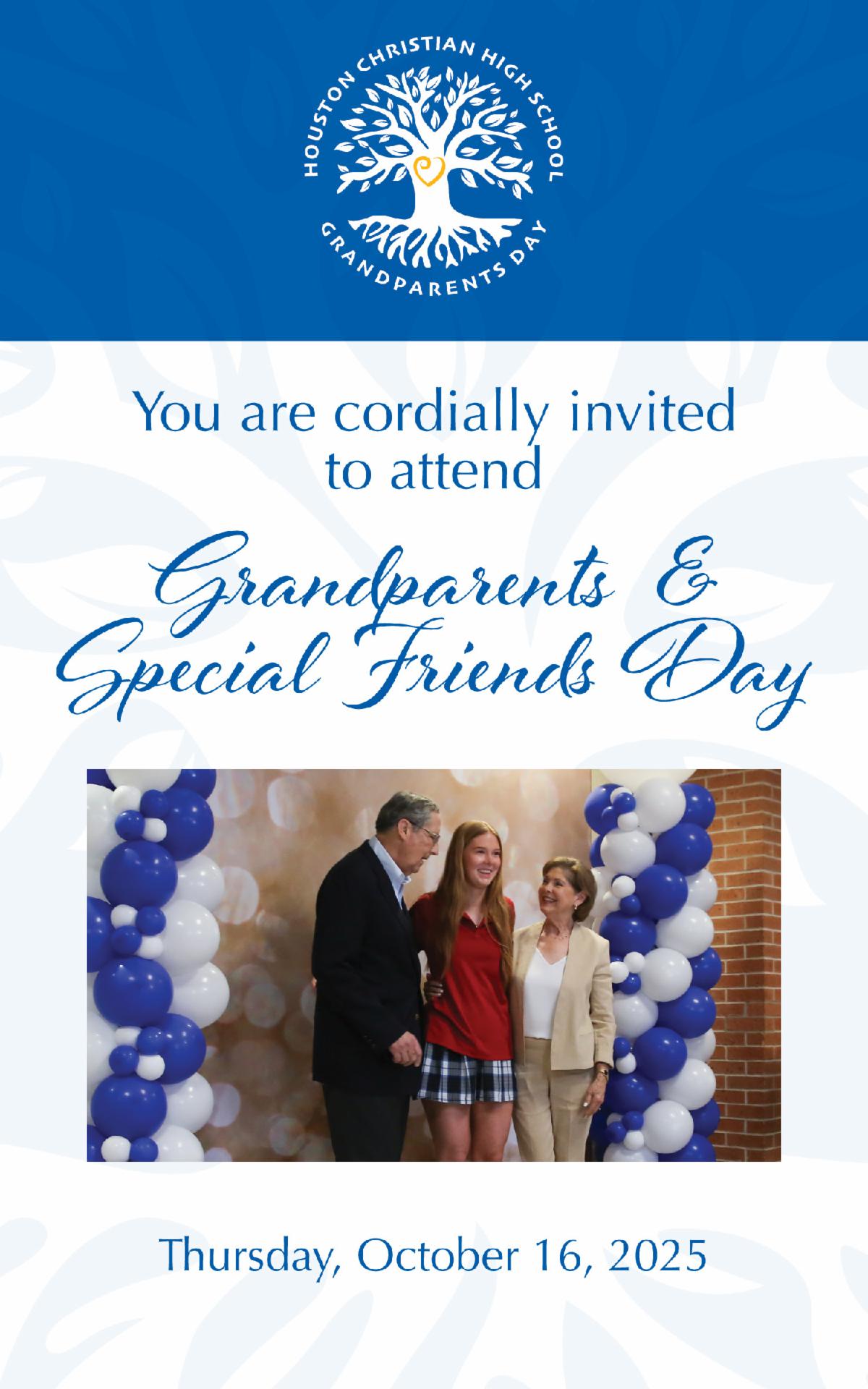 Join Us for Grandparents & Special Friends Day at Houston Christian!