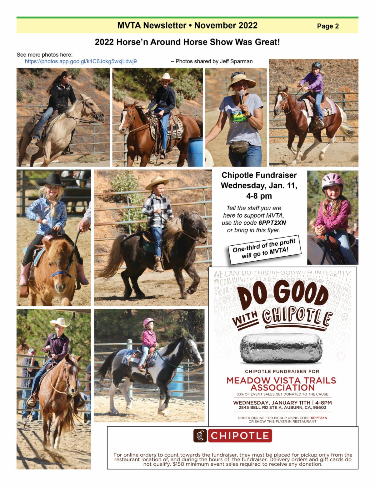 Meadow Vista Trails Association November 2022 Newsletter