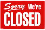 Sorry We're Closed