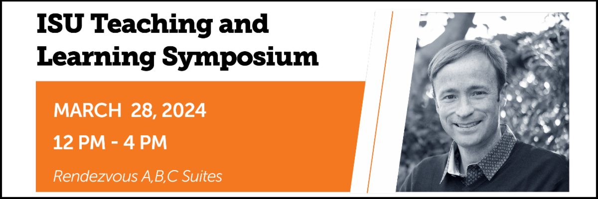 A grey and orange graphic with a headshot of keynote speaker Dr. West. 